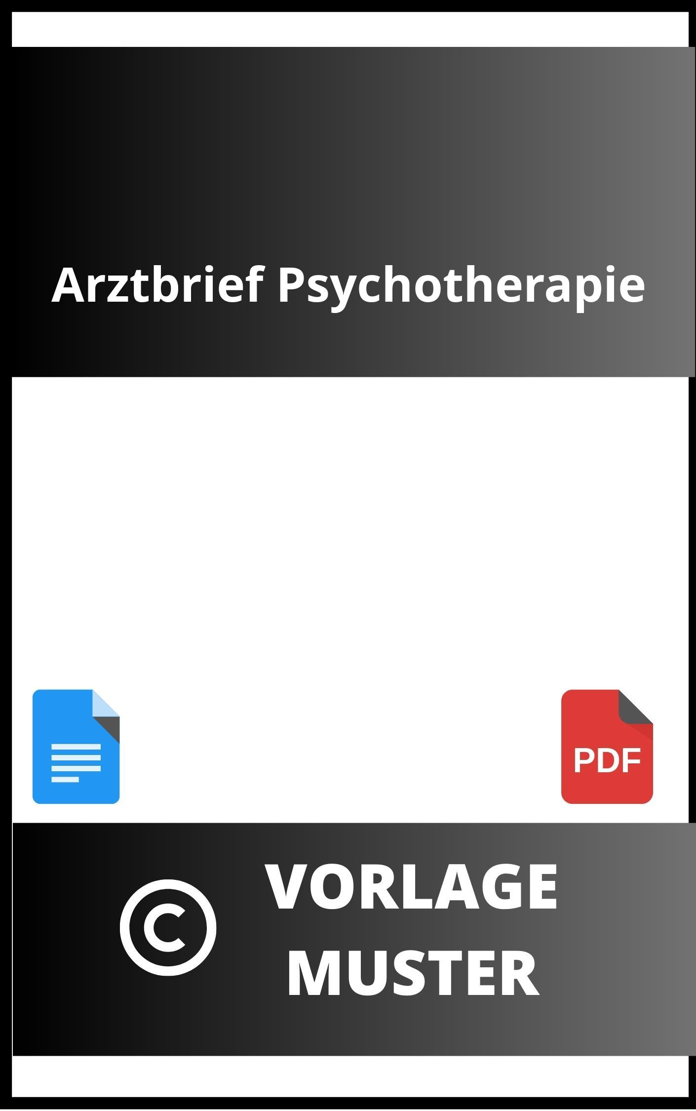 Arztbrief Psychotherapie