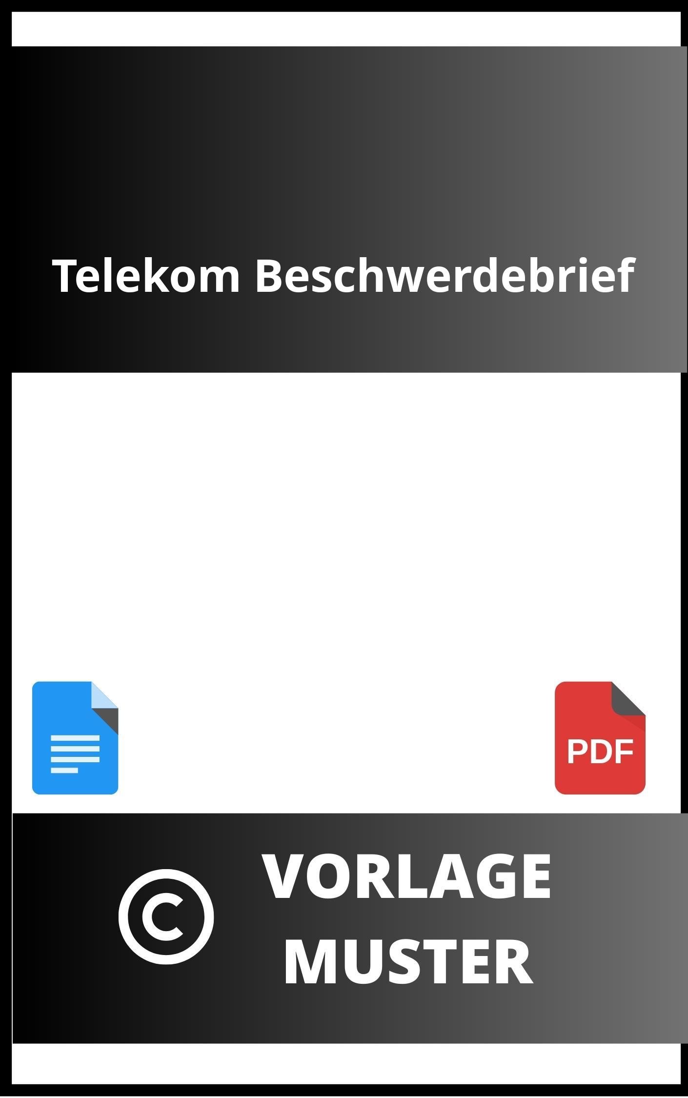 Telekom Beschwerdebrief