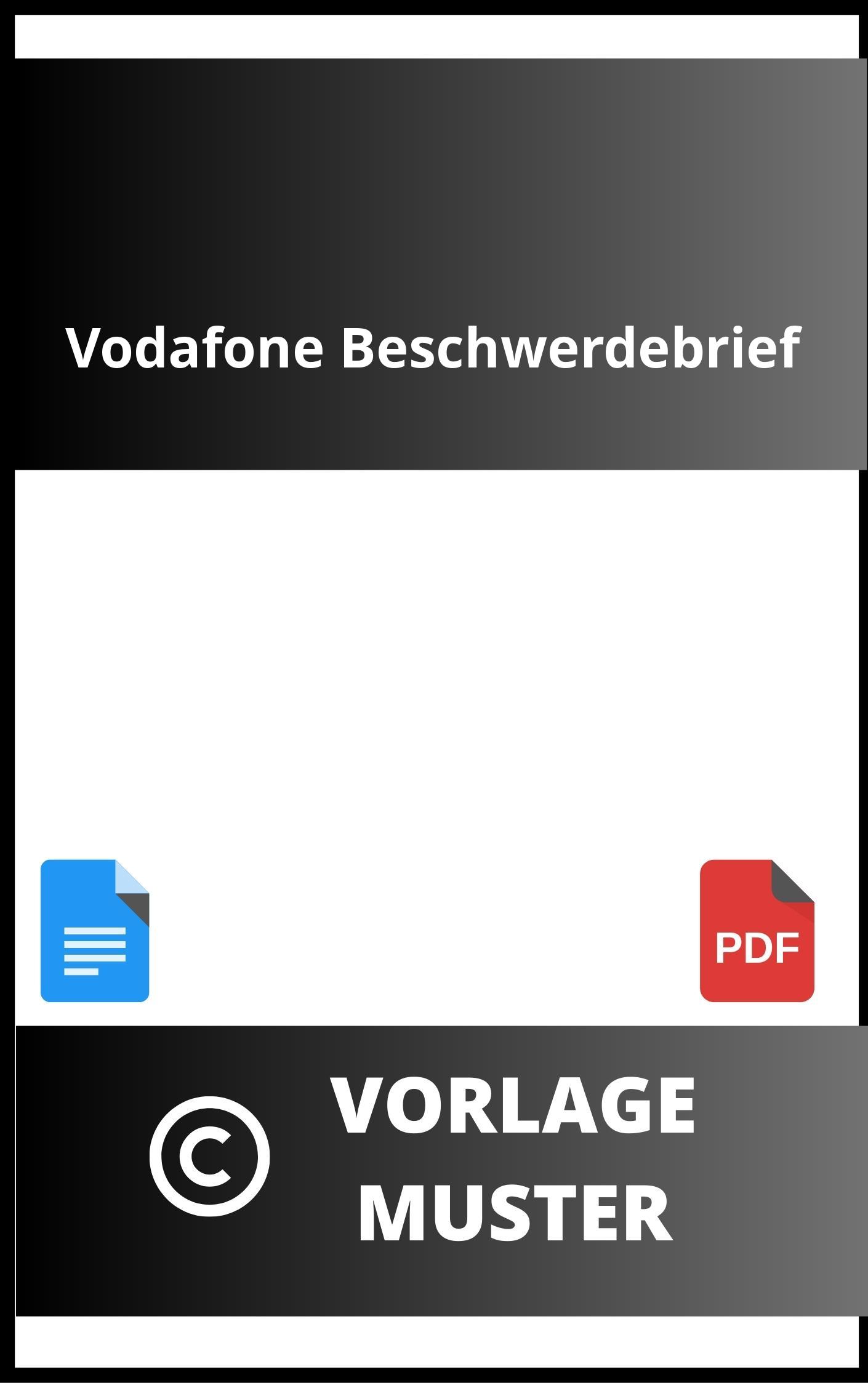 Vodafone Beschwerdebrief